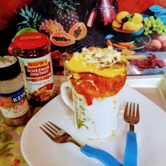 A picture of Egg yolk french toast.