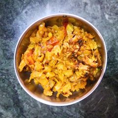 A picture of Cabbage masala.