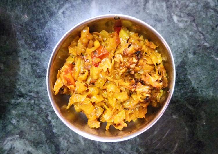 How to Prepare Homemade Cabbage masala