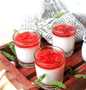 Resep Strawberry silky pudding Anti Gagal