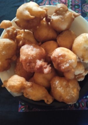 Una foto de Buñuelos dulces de manzana