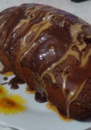 Una foto de Budín Nesquik con glasé de maní😻