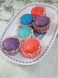 عکسی از دستور کاپ کیک وانیلی رنگین