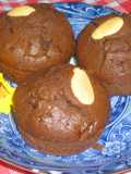 Csokis-mandulás-mazsolás muffin