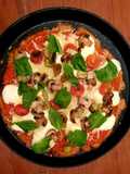 Pizza de masa vegetal