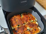 Calabacín gratinado con jamón y queso (air fryer)