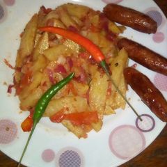 A picture of Chips masala.
