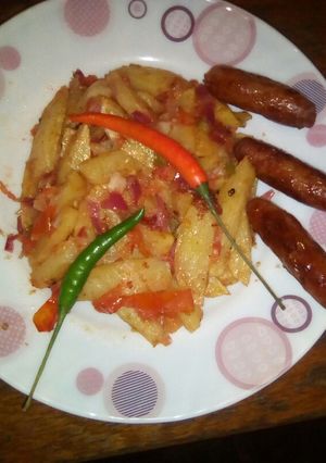 A picture of Chips masala.