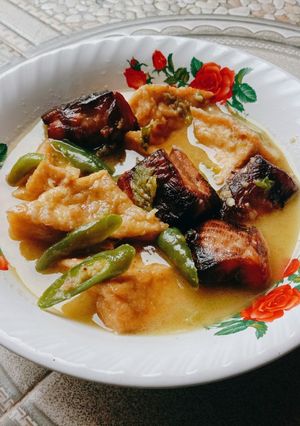 Foto resep Ikan asap santan masak tahu