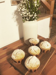 Una foto de Muffins rellenos de Nutella
