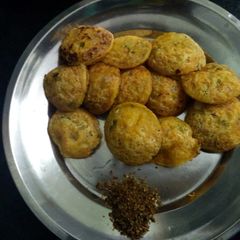 A picture of Rava paniyaram (ponganalu) healthy breakfast.