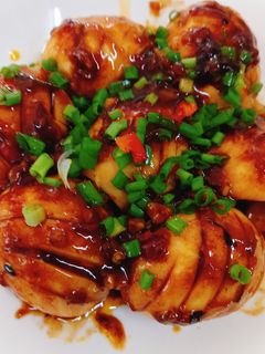 Hình của món Trứng rim nước tương.