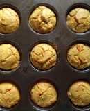 Muffins de morrón y aceitunas
