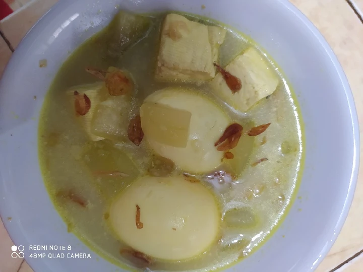 Cara Mudah Membikin Resep Terik Labu Air Telur Tahu yang Uenak Anti Ribet, Uenak Banget