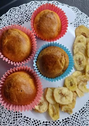 Una foto de Muffins de banana 🍌 sin azúcar