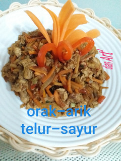 Foto resep "ORAK ARIK TELUR-SAYUR"