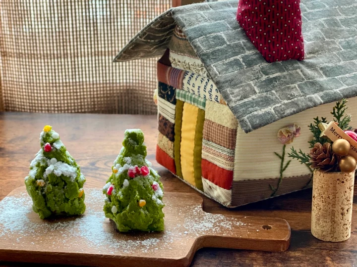 Recipe Matcha Sweet Potato Christmas Tree which Delicious