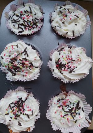Φωτογραφία της συνταγής Cupcakes Μπανάνα