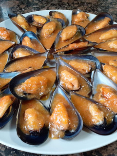 Una foto de Mejillones en salsa de sidra
