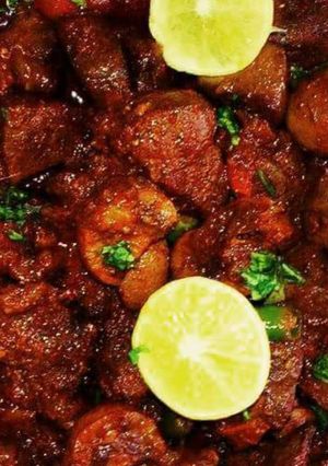 A picture of Kaleji masala #cookpadsehri.