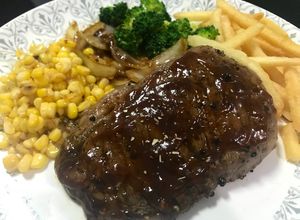 Foto resep BBQ Ribeye Steak (Medium Well)