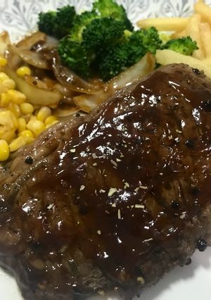 Foto resep BBQ Ribeye Steak (Medium Well)