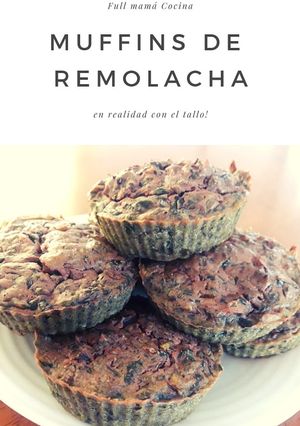 Una foto de Muffins de remolacha
