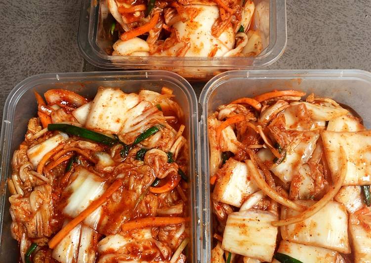 Resep Fresh Kimchi / Geotjeori Jadi, Sempurna