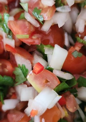 A picture of Pico de gallo.