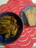 Mircho ka salan with roti