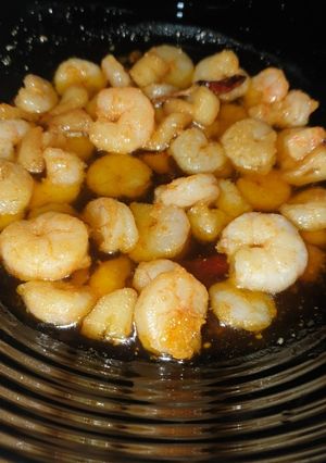 Una foto de Gambas al ajillo