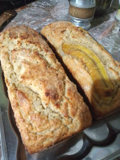 Una foto de Budín de banana y avena, sin azúcar