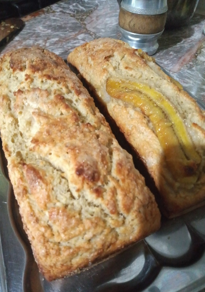 Una foto de Budín de banana y avena, sin azúcar