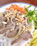 Bún Trộn Bò Nhúng Dấm Mắm Tôm