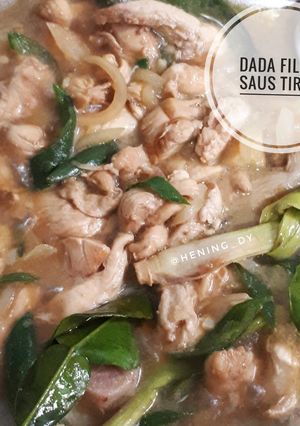 Foto resep Dada Ayam Fillet Saus Tiram