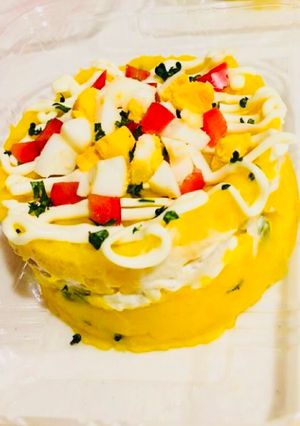 Una foto de Causa Rellena con Beterraga Palta!!