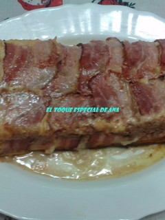 Una foto de Pastel de carne con tortilla y jamón con mi toque especial