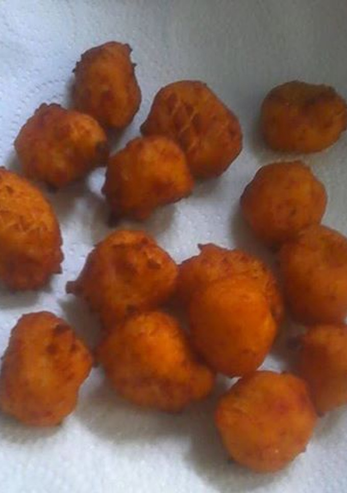 Una foto de Bolitas de patatas con jamón y queso