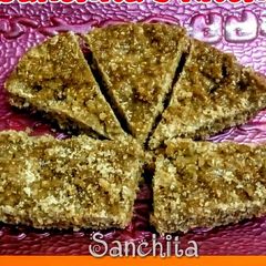 Dhaniya Barfi or Panjiri A picture of Dhaniya Barfi or Panjiri.