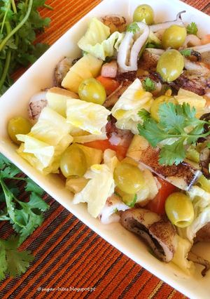 Foto de Salada de lulas e batata
