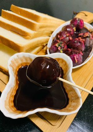 A picture of Leftover Bread Chocolate Bombs.