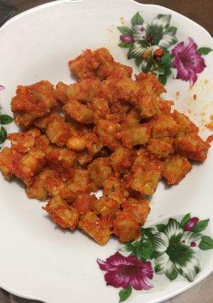 Foto resep Sambal tempe sederhana