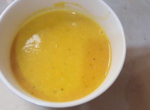 Una foto de Crema de ahuyama o zapallo