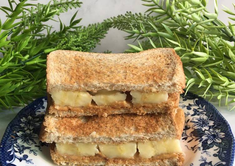 Cara Gampang Membuat Sandwich Pisang Peanut Butter Anti Gagal
