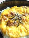 Quick Oyakodon with Canned Yakitori