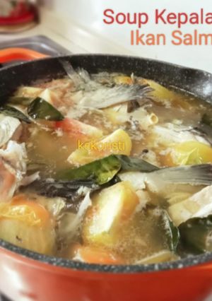 Foto resep Sup Kepala Ikan Salmon