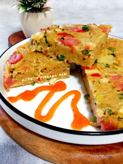 Foto resep Omelet Mie Telur