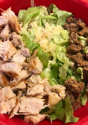 Una foto de Ensalada caesar