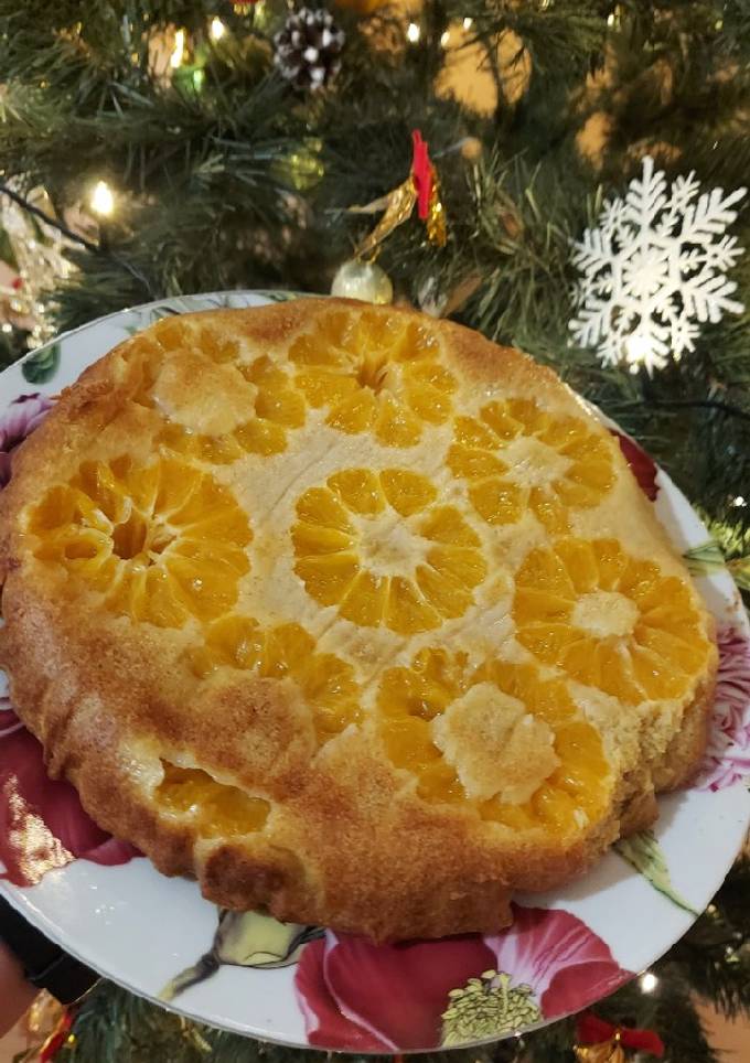 Різдвяний мандариновий пиріг (без цукру)