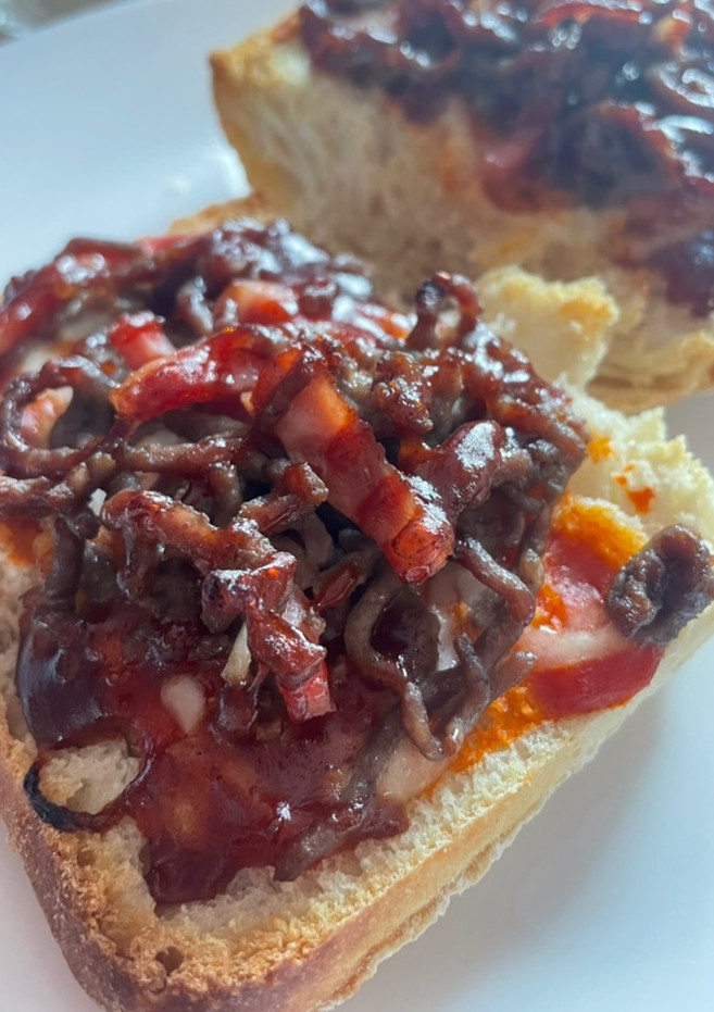 Una foto de Panini barbacoa